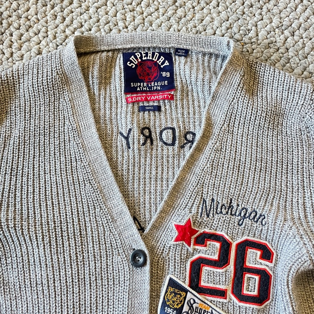 SuperDry University cardigan - Picture 3 of 6